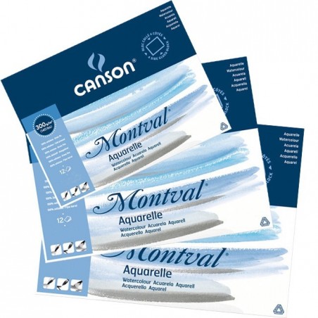 BLOCCO CANSON MONTVAL 12FG 36X48 300GR