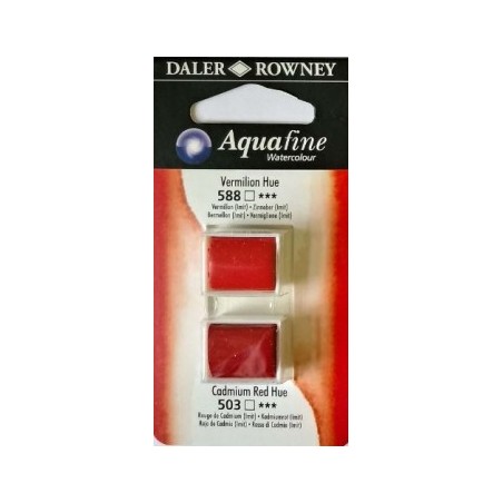 Colori Acquerello Acquafine Daler Rowney Godet 8 ml VERMIGLIONE/ROSSO DI CADMIO