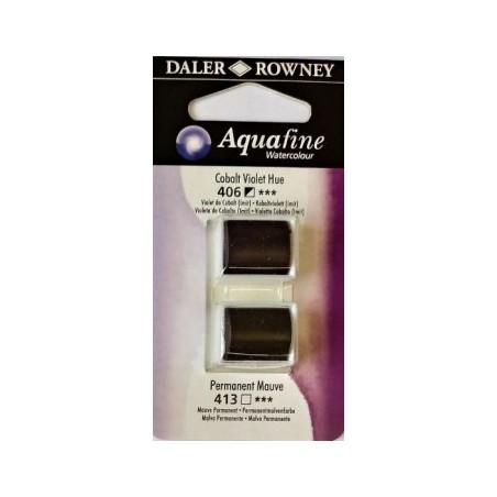 Colori Acquerello Acquafine Daler Rowney Godet 8 ml VIOLETTO COBALTO/MALVA PERMANENTE