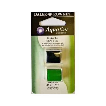 Colori Acquerello Acquafine Daler Rowney Godet 8 ml VERDE VIRIDIAN/VERDE FOGLIA