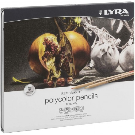LYRA POLYCOLOR SCATOLA METALLO 24 COLORI