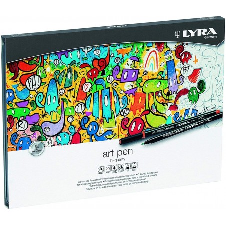 LYRA ART PEN SCATOLA METALLO 20 PEZZI