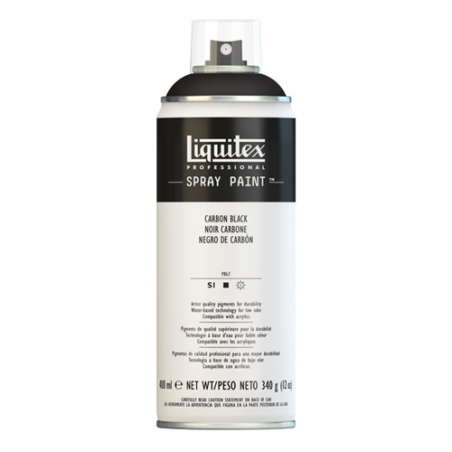 LIQUITEX SPRAY 337: 400ML NERO CARBONE