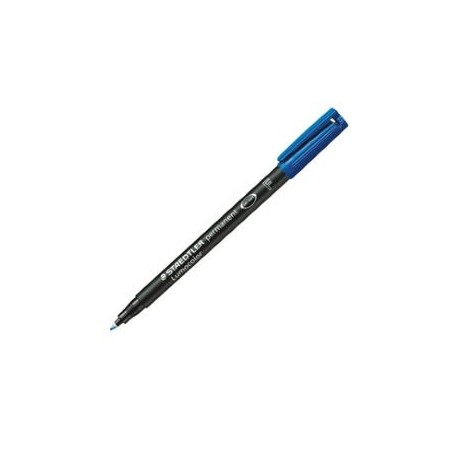 Pennarello Permanente Lumocolor blu, punta fine 0,6mm