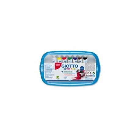 BOX 7 TUBETTI TEMPERA 12ML GIOTTO TUBO 4 ASSORTITO