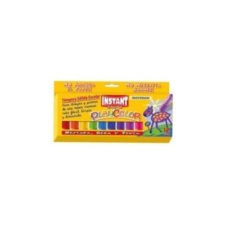 TEMPERA SOLIDA PLAYCOLOR 12 COLORI in STICK da 10GR