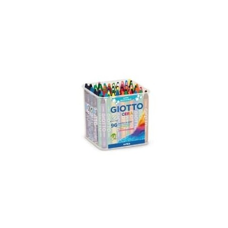 BARATTOLO 96 PASTELLI CERA 90mm ø 8.5mm GIOTTO