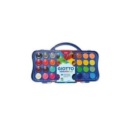 Colori acquerello 36 pastiglie da 30mm GIOTTO