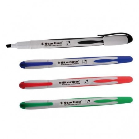 BUSTA 4 MARCATORI PERMANENTI COLORI ASS. P.SCALPELLO 2-4MM