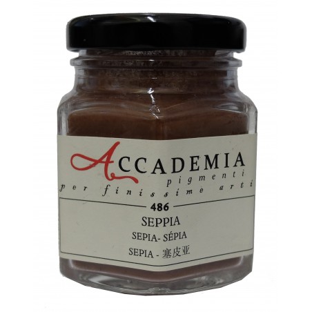 486 Seppia pigmento finissimo 58gr ACCADEMIA