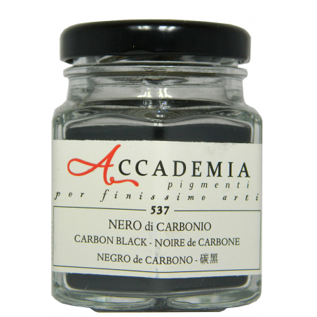 537 Accademia Pigmenti per Finissime Arti Nero di Carbonio 58gr