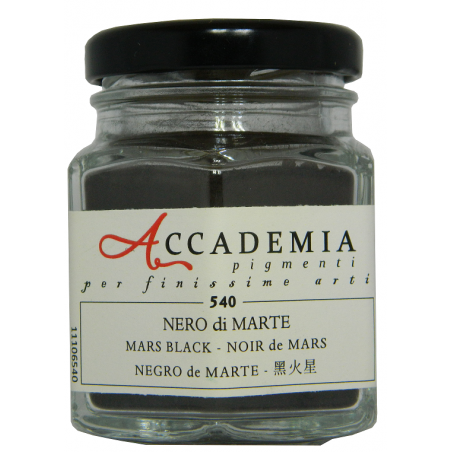 540 Nero di Marte pigmento finissimo 58gr ACCADEMIA