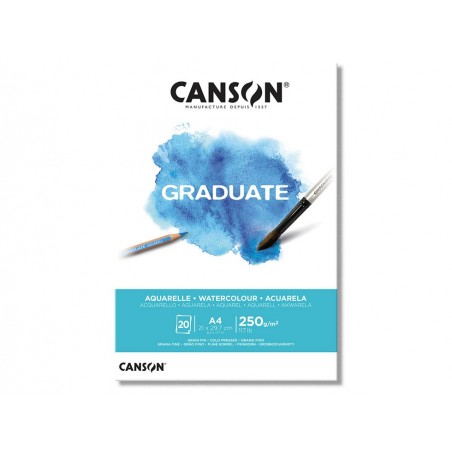 ALBUM CANSON GRADUATE ACQUERELLO 20FG A4 250GR