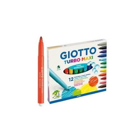 Astuccio 12 pennarelli Turbomaxi GIOTTO