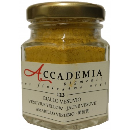 123 Giallo Vesuvio pigmento finissimo 58gr ACCADEMIA