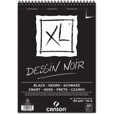 ALBUM CANSON XL NOIR 40FG A4 150GR