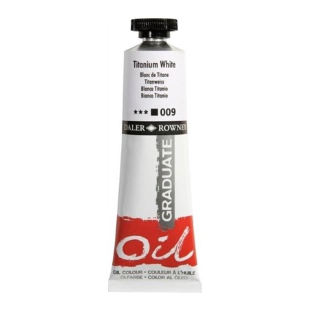 COLORE AD OLIO DALER ROWNEY GRADUATE OIL 009 BIANCO TITANIO 200ML
