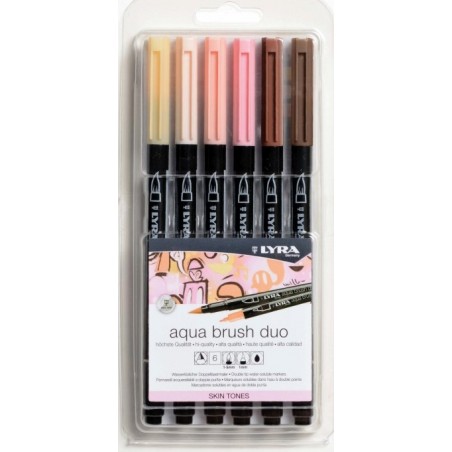 Lyra Aqua Brush Duo Skin Set 6Pz