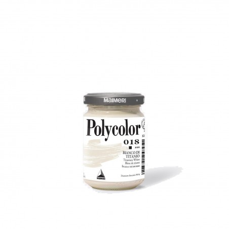 Pittura Acrilica Polycolor - 018 BIANCO DI TITANIO 140ML