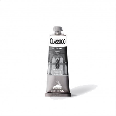 Colori Per Pittura A OLIO MAIMERI - 003 CLASSICO ARGENTO 60ML