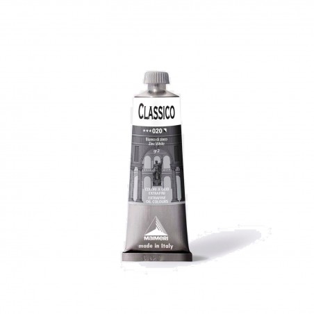 Colori Per Pittura A OLIO MAIMERI - 020 CLASSICO BIANCO DI ZINCO 60ML