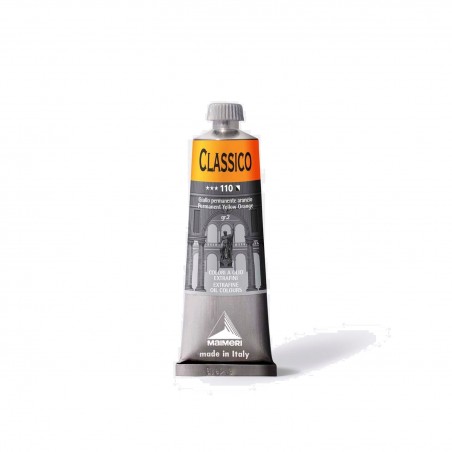 Colori Per Pittura A OLIO MAIMERI - 110 CLASSICO GIALLO PERMANENTE ARANCIO 60ML
