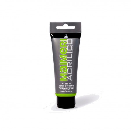 Pittura Acrilica Maimeri Acrilico - 323 VERDE GIALLASTRO 200ML