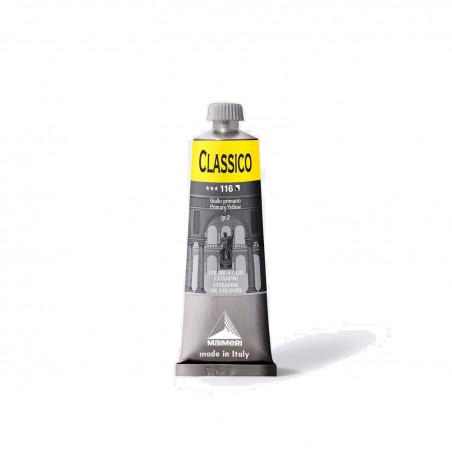 Colori Per Pittura A OLIO MAIMERI - 116 GIALLO PRIMARIO 60ML