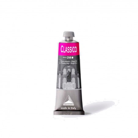 Colori Per Pittura A OLIO MAIMERI - 256 ROSSO PRIMARIO MAGENTA 60ML