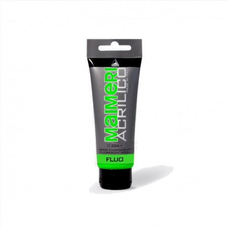 326 Pittura Acrilica Maimeri Acrilico -VERDE FLUORESCENTE 75ML