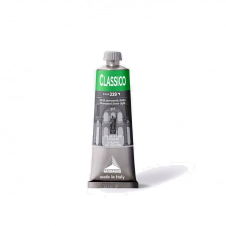 Colori Per Pittura A OLIO MAIMERI - 339 CLASSICO VERDE PERMANENTE CHIARO 60ML