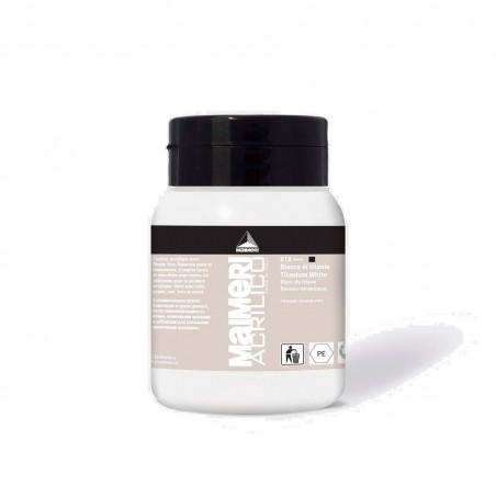 Pittura Acrilica Maimeri Acrilico - 018 BIANCO DI TITANIO 500ML