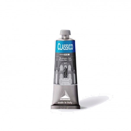 Colori Per Pittura A OLIO MAIMERI - 400 CLASSICO BLU PRIMARIO - CIANO