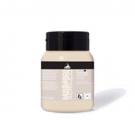 Pittura acrilica per dipingere MAIMERI 023 TITANIUM BUFF 500ML