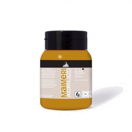 Pittura acrilica per dipingere MAIMERI 131 OCRA GIALLA 500ML