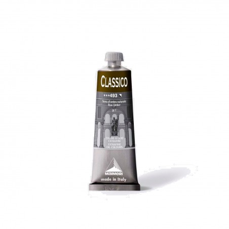 Colori Per Pittura A OLIO MAIMERI - 493 CLASSICO TERRA OMBRA NATUR. 60ML