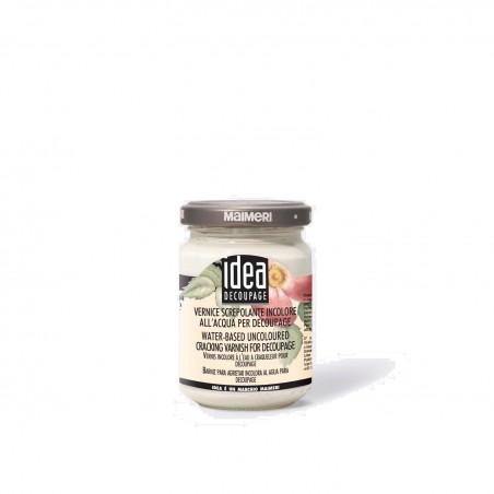IDEA DECOUPAGE: VERNICE SCREPOLANTE INCOLORE ALL'ACQUA 125ML