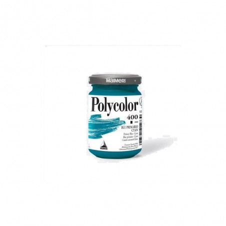 Pittura Acrilica Polycolor - 400 PASTEL BLU PRIMARIO CYAN 140ML