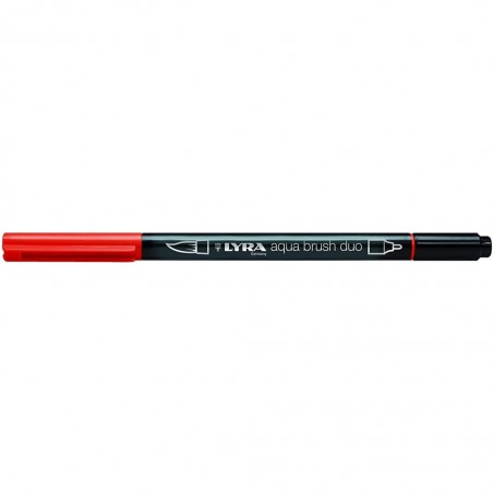 Lyra Aqua Brush Duo Marcatore Rosso Permanente
