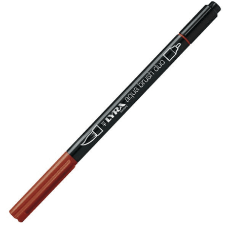 Lyra Aqua Brush Duo Marcatore Rosso Indiano