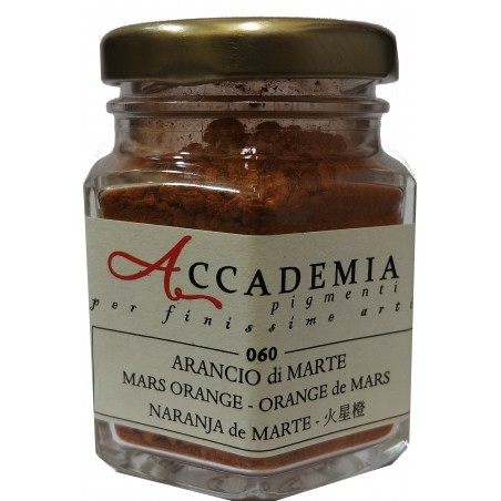 060 Arancio di Marte pigmento finissimo 58gr ACCADEMIA