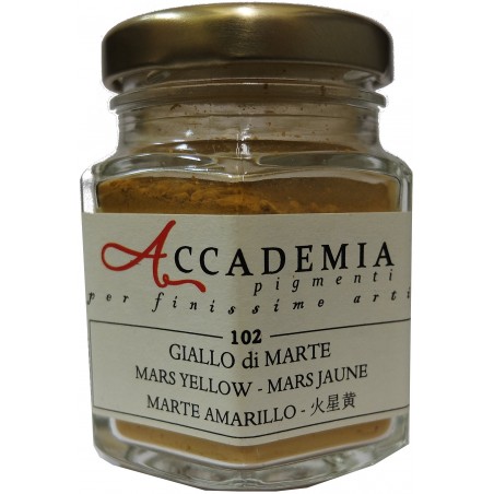 102 Giallo di Marte pigmento finissimo 58gr ACCADEMIA