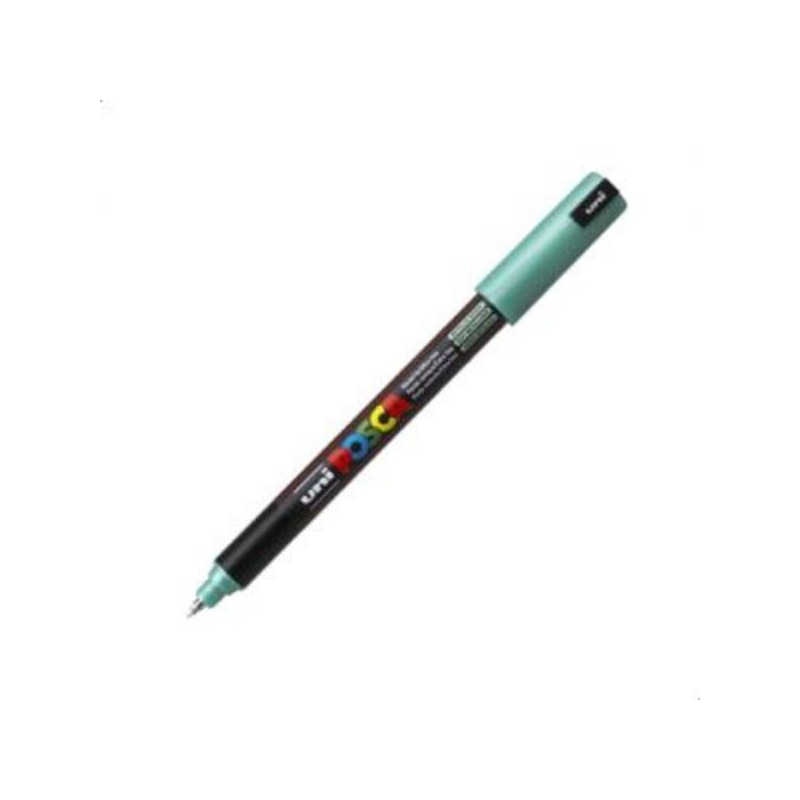 Marcatore UNI POSCA Pen PC1M p.extra fine 0,7mm verde Metal
