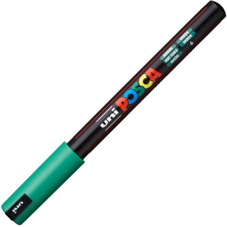 Marcatore UNI POSCA Pen PC1M p.extra fine 0,7mm verde UNI MITSUBISHI