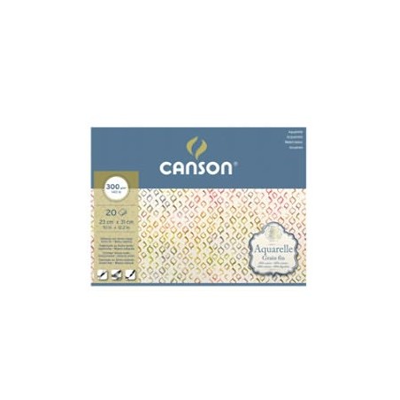 ALBUM CANSON AQUARELLE 20FG 23X31 GF C4C 300GR