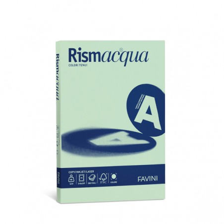 Carta Rismacqua Small - A4 200 gr - VERDE CHIARO - 50FG - Favini