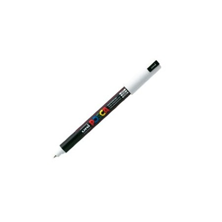 Marcatore UNI POSCA Pen PC1M p.extra fine 0,7mm bianco UNI MITSUBISHI