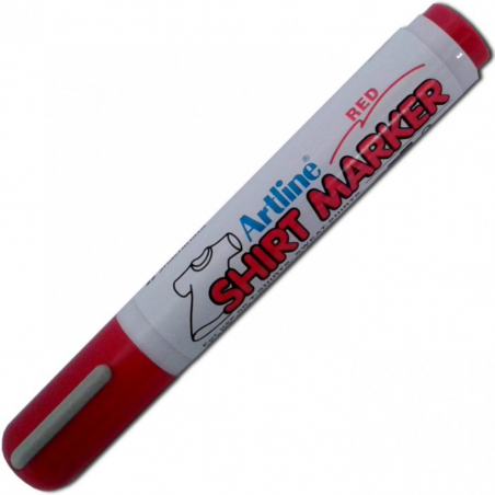 Artline Shirt Marker - Marcatore per stoffa punta tonda Red