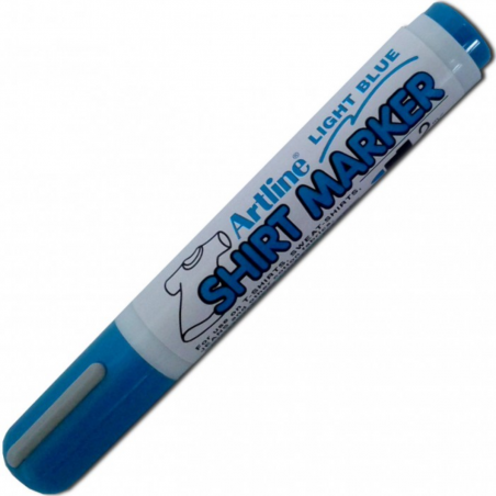 Artline Shirt Marker - Marcatore per stoffa punta tonda Light Blue