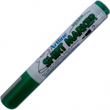 Artline Shirt Marker - Marcatore per stoffa punta tonda Green